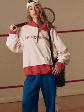 NWT FP Movement Free People Inspire Logo Workout Layer Top Tee Long Sleeve XS